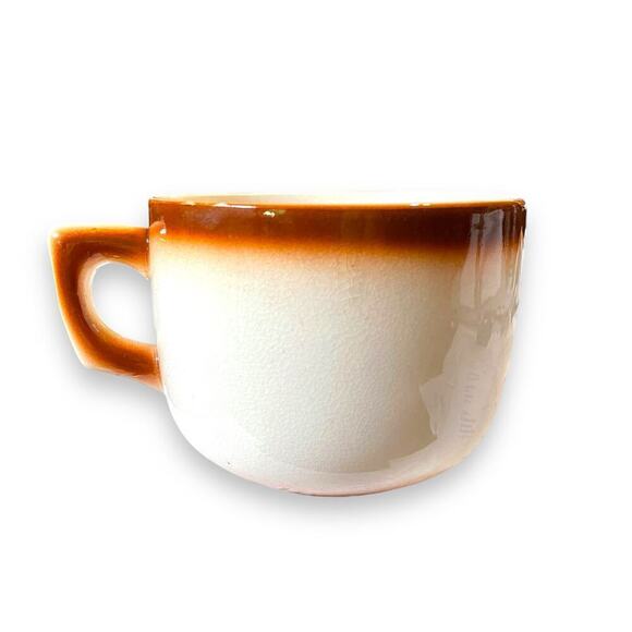 Vintage “Texas Demitasse” Pair Ceramic Glazed Oversized Coffee Mugs Japan Made - Picture 5 of 16